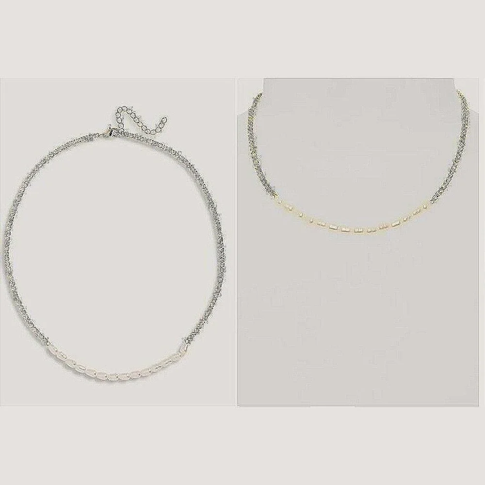 Nordstrom Rack Pearl Chain Necklace Women Small Gold New Dainty Layering Choker